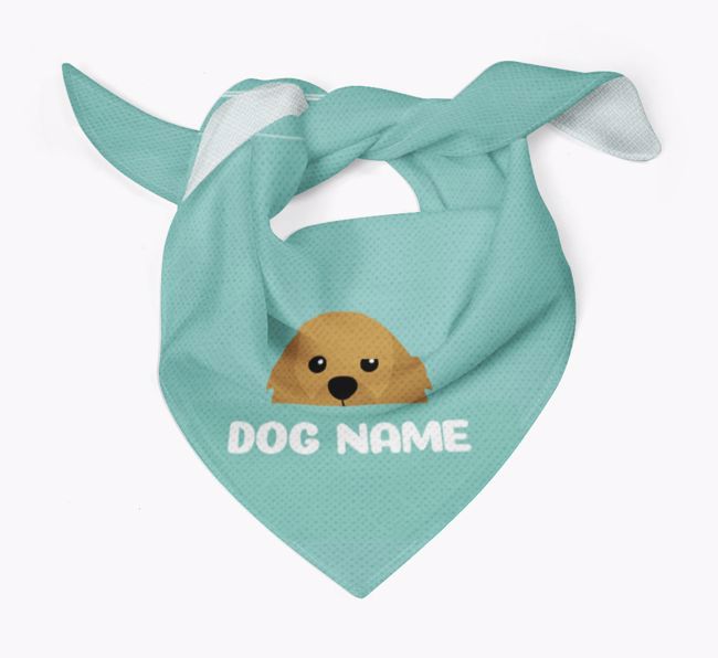 'Peeking Name' - Personalised {breedFullName} Bandana